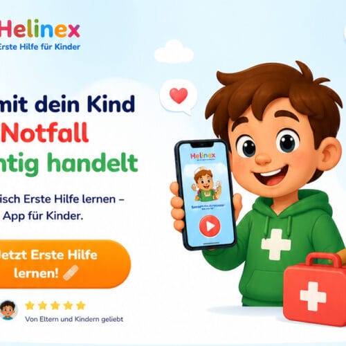 Eine kindgerechte Erste-Hilfe-App, die Wissen spielerisch vermittelt und Kinder befähigt, im Notfall richtig zu handeln.